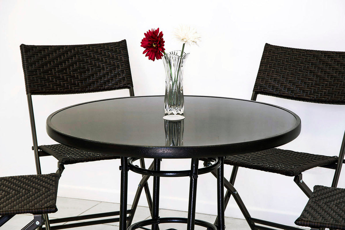 Gartenmöbel-Set Alfresco, 3-teilig (2 Sessel und Glastisch)