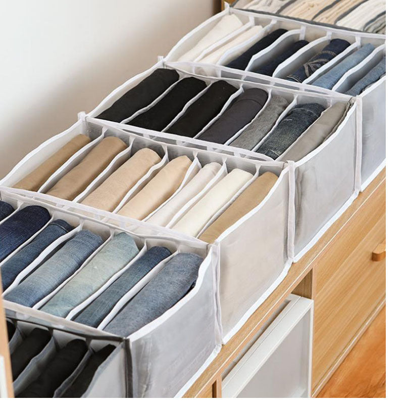 Kleider-Organizer mit 7 Fächern, faltbar, 36 x 25 cm