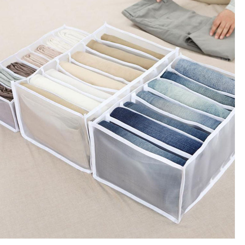 Kleider-Organizer mit 7 Fächern, faltbar, 36 x 25 cm