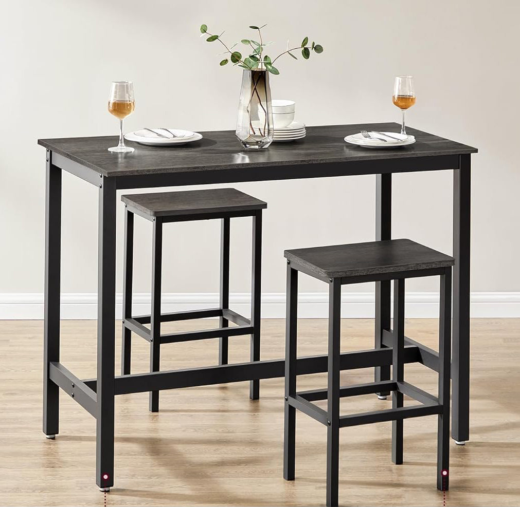Bartisch-Set Grandeur mit 2 Hockern, 120 cm