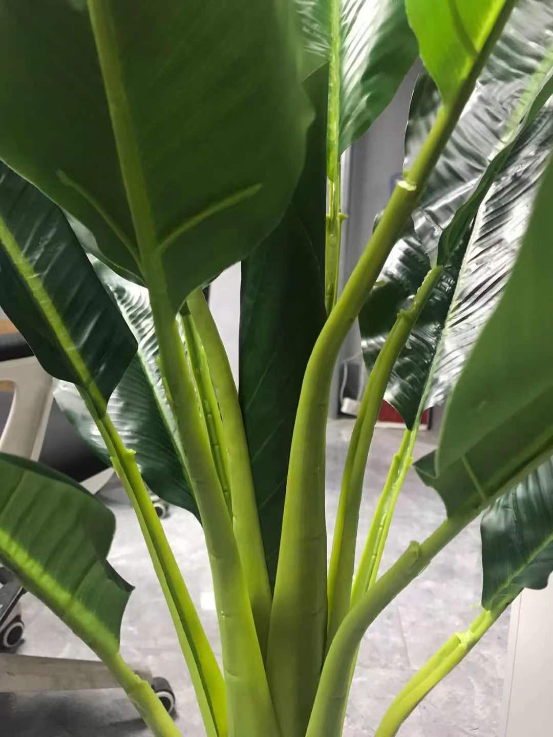 Kunstpflanze Bananenbaum 118 cm im Topf, 2er-Set