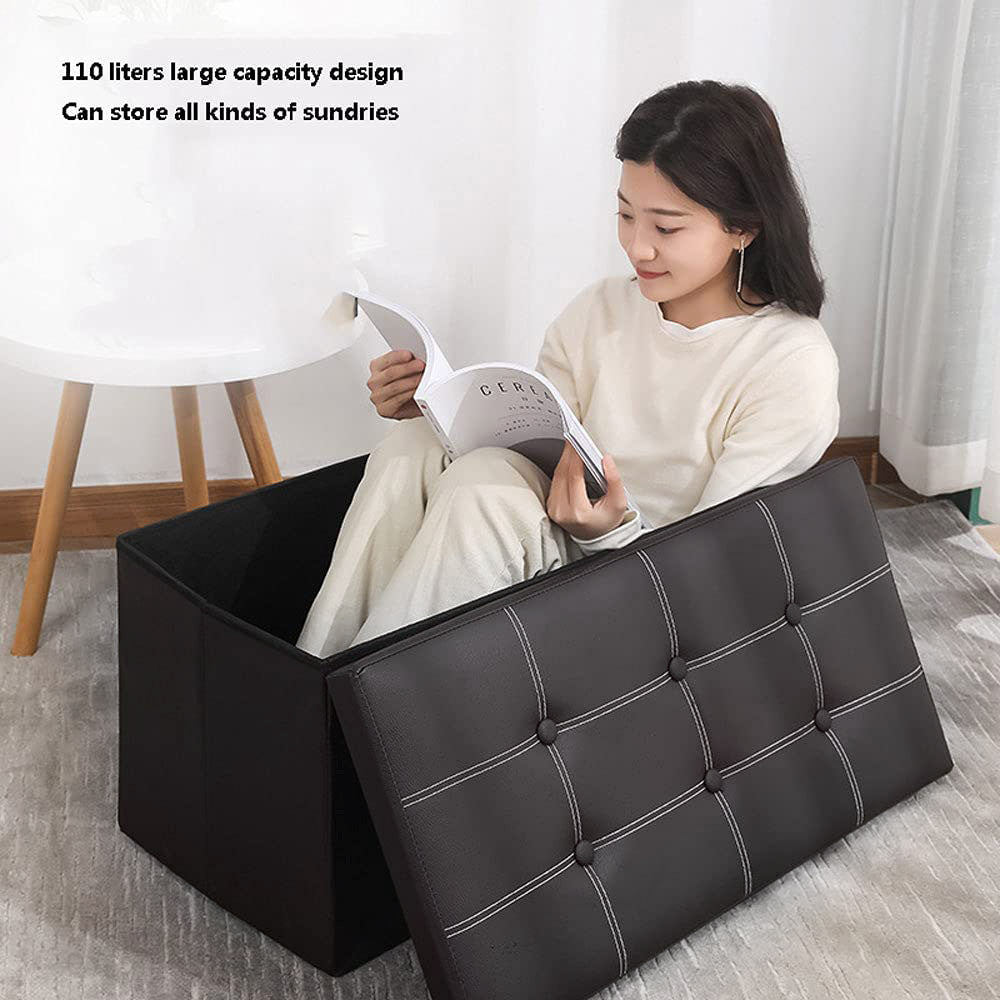 Sitzhocker XL mit Stauraum, 76 x 38 cm