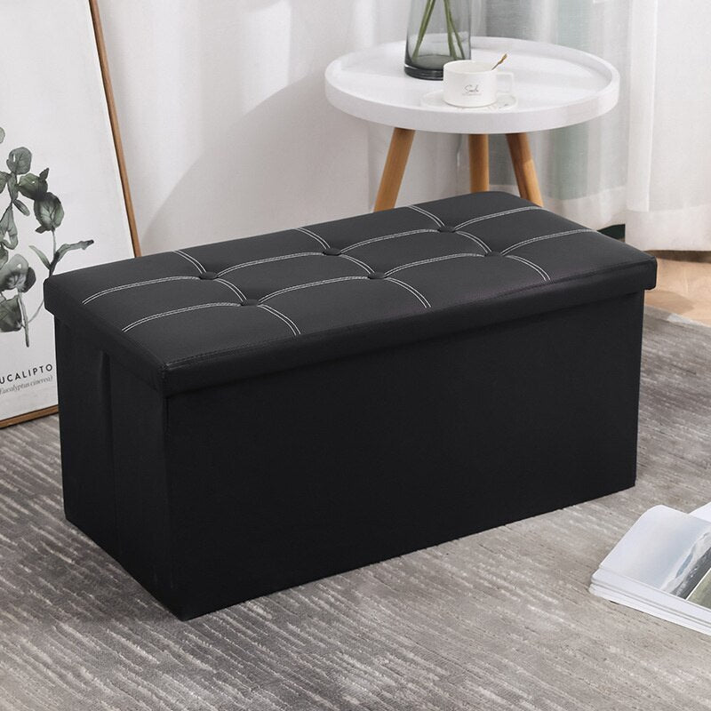 Sitzhocker XL mit Stauraum, 76 x 38 cm