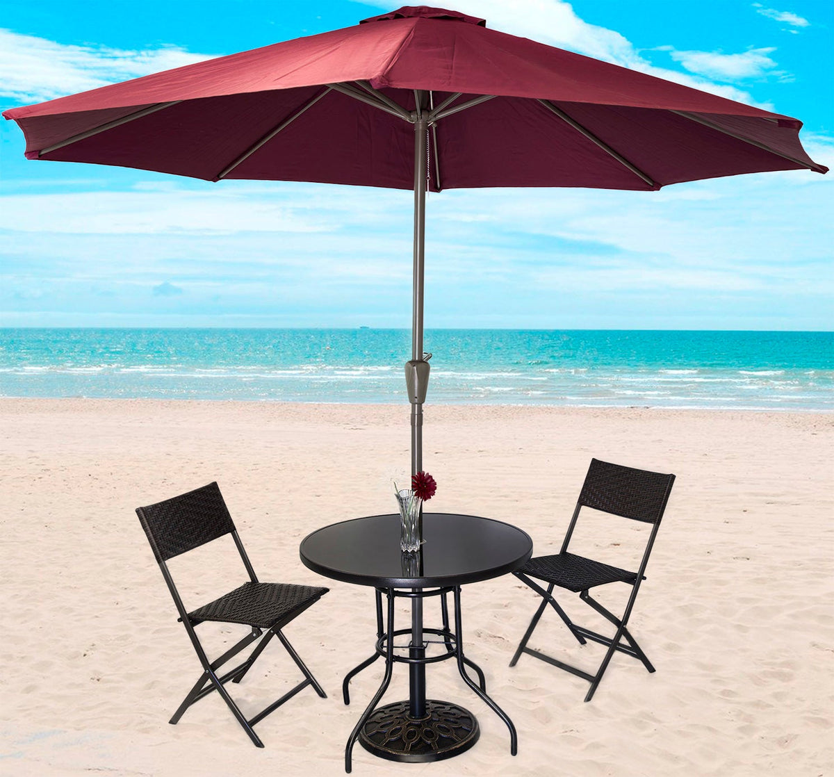 Sonnenschirmständer Alfresco aus Eisen, Ø 41 cm