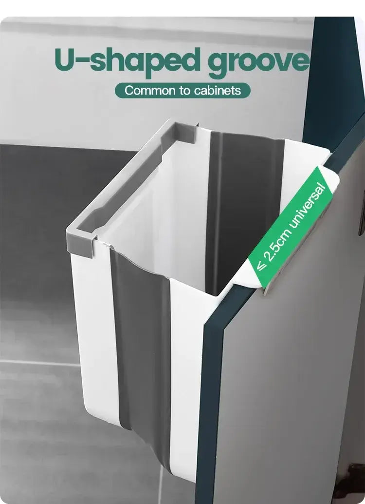 Hänge-Mülleimer 10 L, faltbar, für die Schranktür