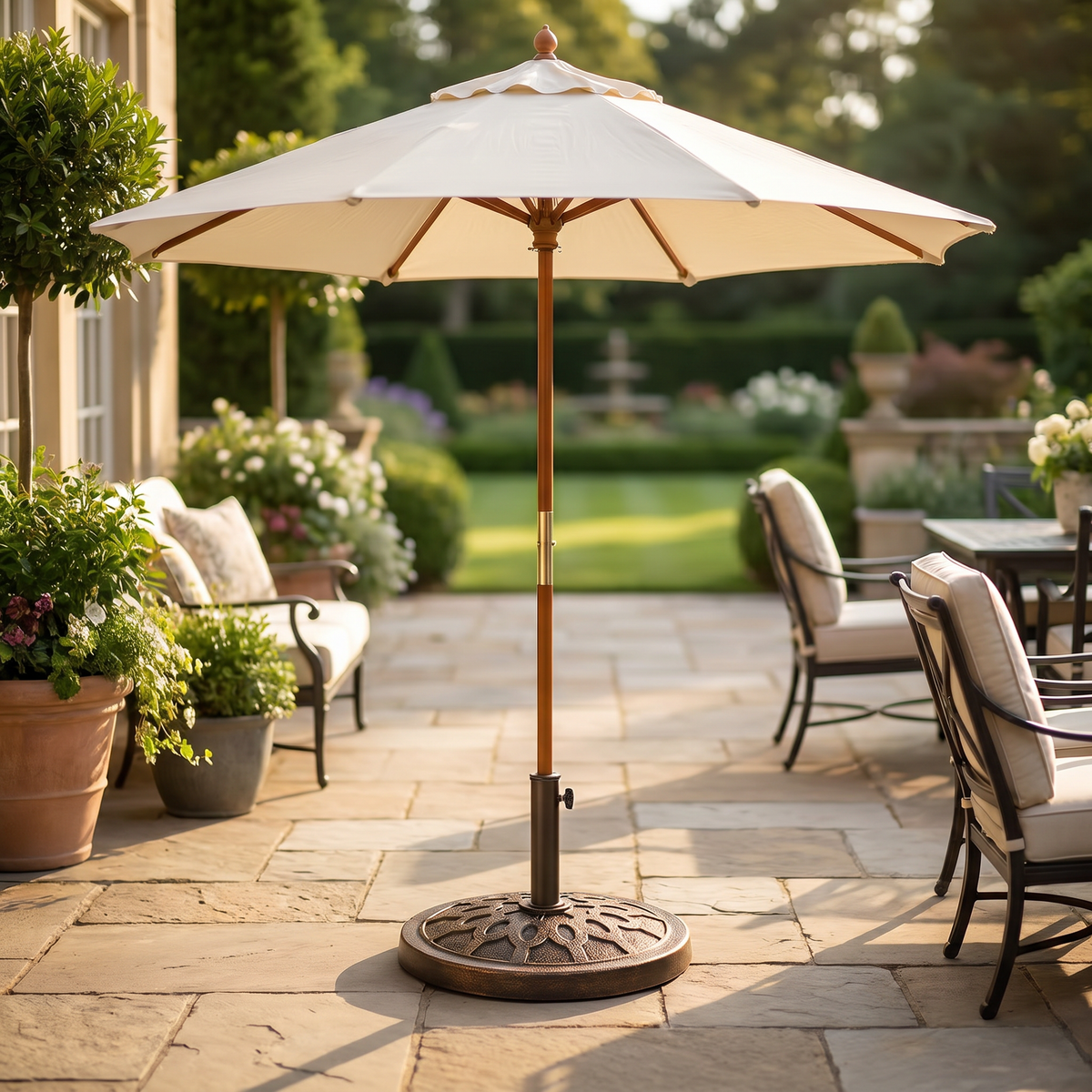 Sonnenschirmständer Alfresco aus Eisen, Ø 41 cm